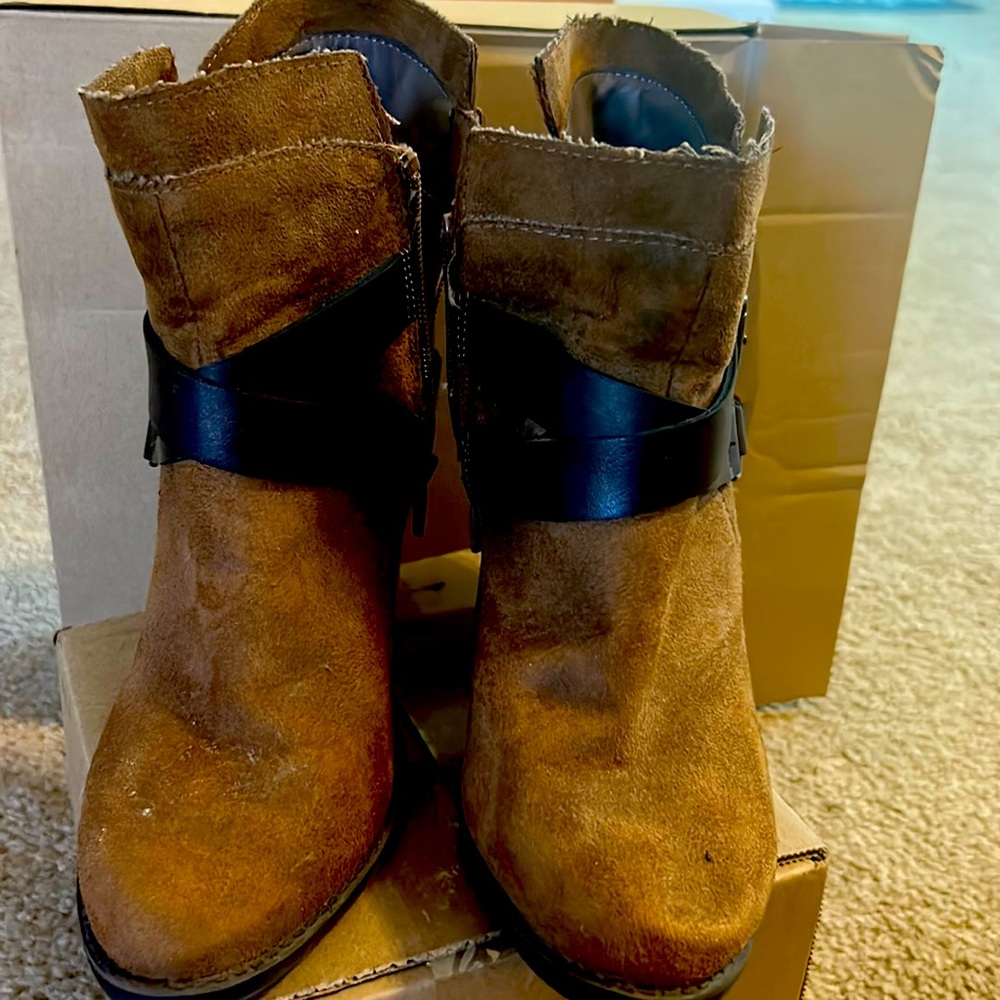 Mossimo Supply Co Brown Suede Bootie